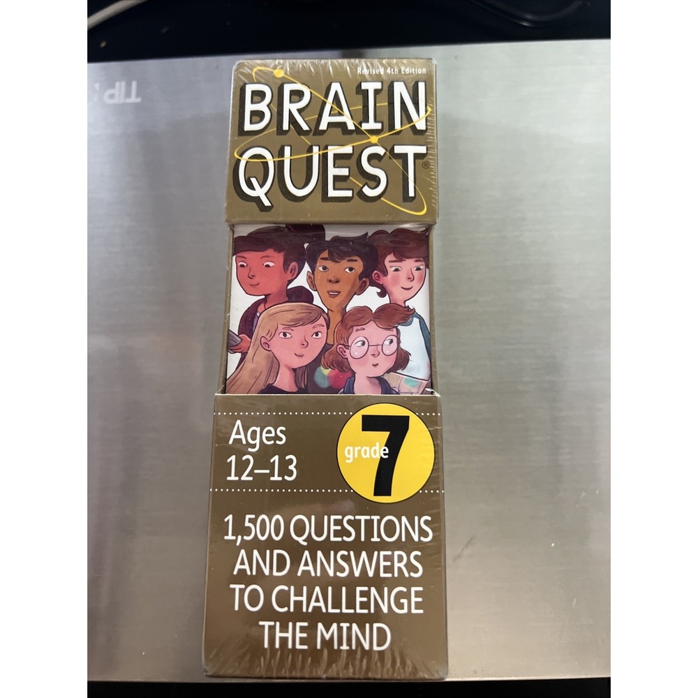 Brain Quest Grade 7‎ Revised 4th Edition 1500 Questions & Answers Ages 12-13 NEW
